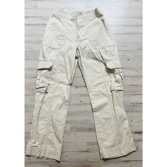 Abercrombie & Fitch Curve Love Cargo Pants Khaki sz 26 - Picture 1 of 3